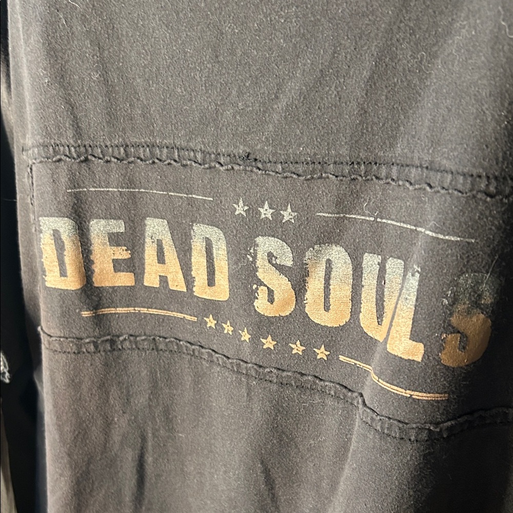 Black and Gray Long Sleeve Men's Tee - Picture 4 of 11